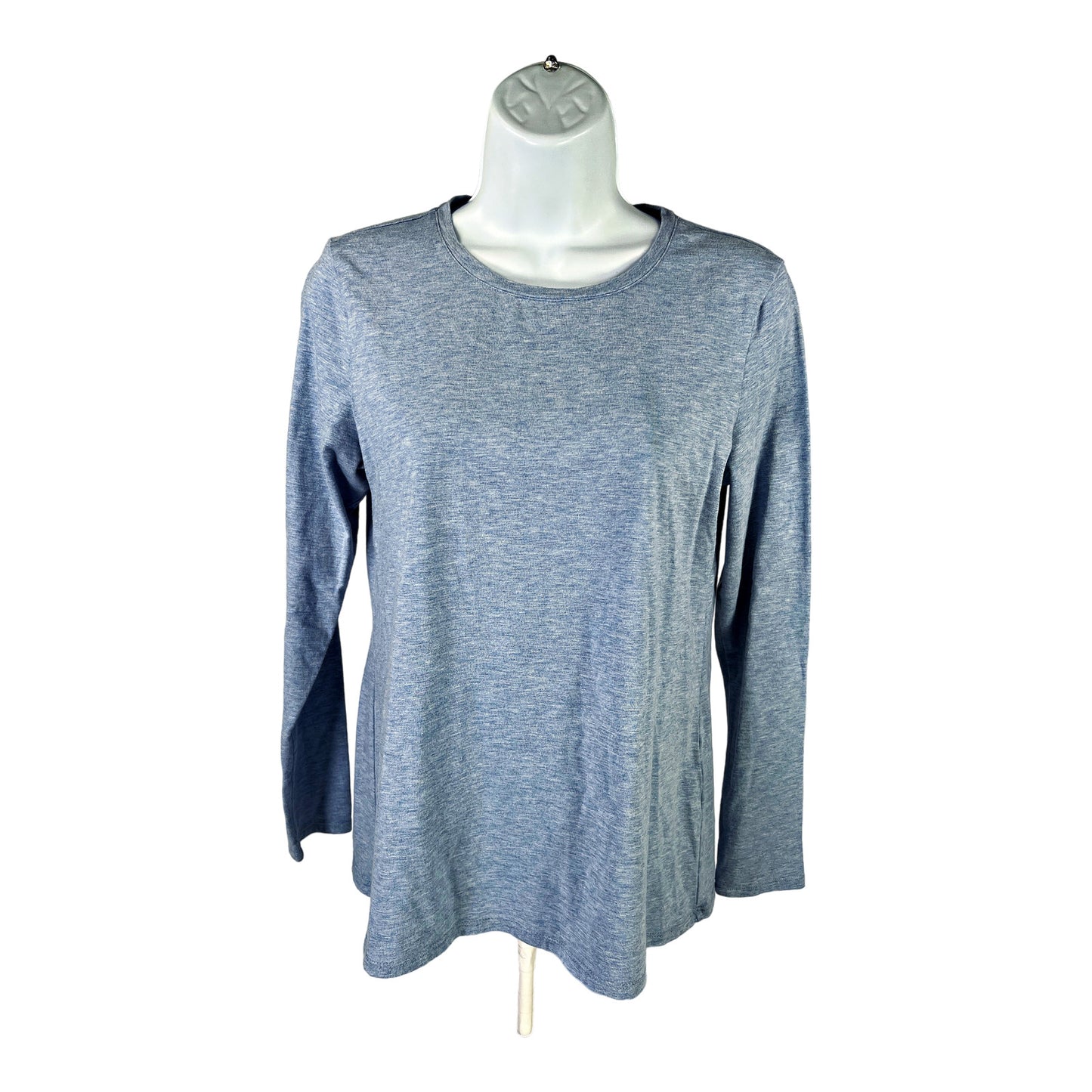 J. Jill Women’s Blue Pure Jill Stretch Cotton Crew Neck Tee Shirt - Petite S