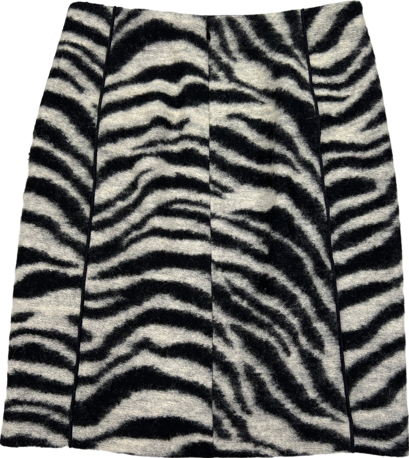 Ann Taylor Women’s Zebra Print Wool Blend Lined Straight Skirt - 0