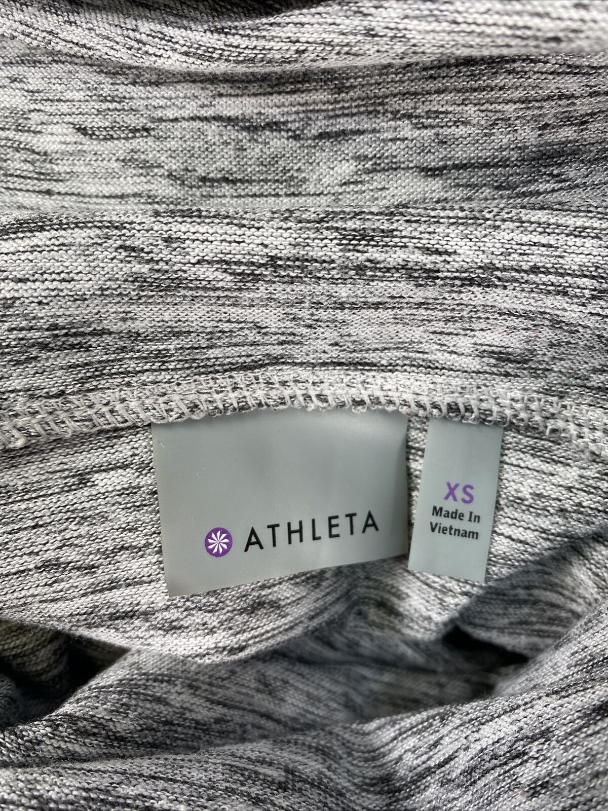 Athleta Women's Gray Blissful Cowl Neck Hoodie Sweatshirt Sz XS