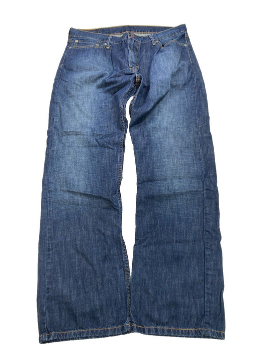 Levi's Men's Dark Wash 514 Straight Leg Denim Jeans - 36x32