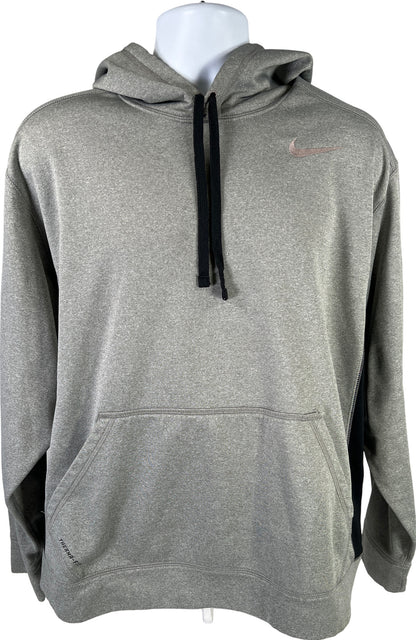 Nike Men’s Gray Therma-Fit Long Sleeve Pullover Sweatshirt - XL