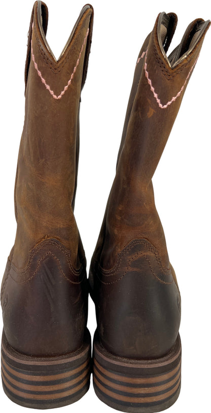 Ariat Women’s Brown Unbridled Roper Western Cowgirl Boots - 8 B