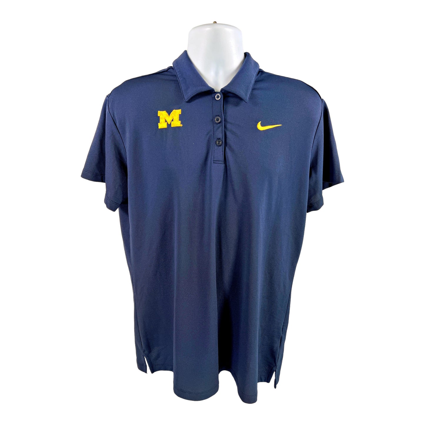 Nike Men’s Blue Dri-Fit U of M Short Sleeve Athletic Polo - XXL