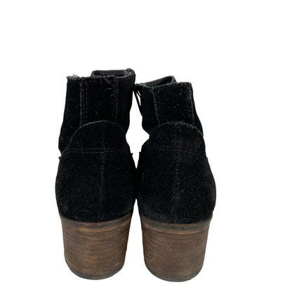 Dolce Vita Women's Black Suede Pull On Ankle Booties - 6.5