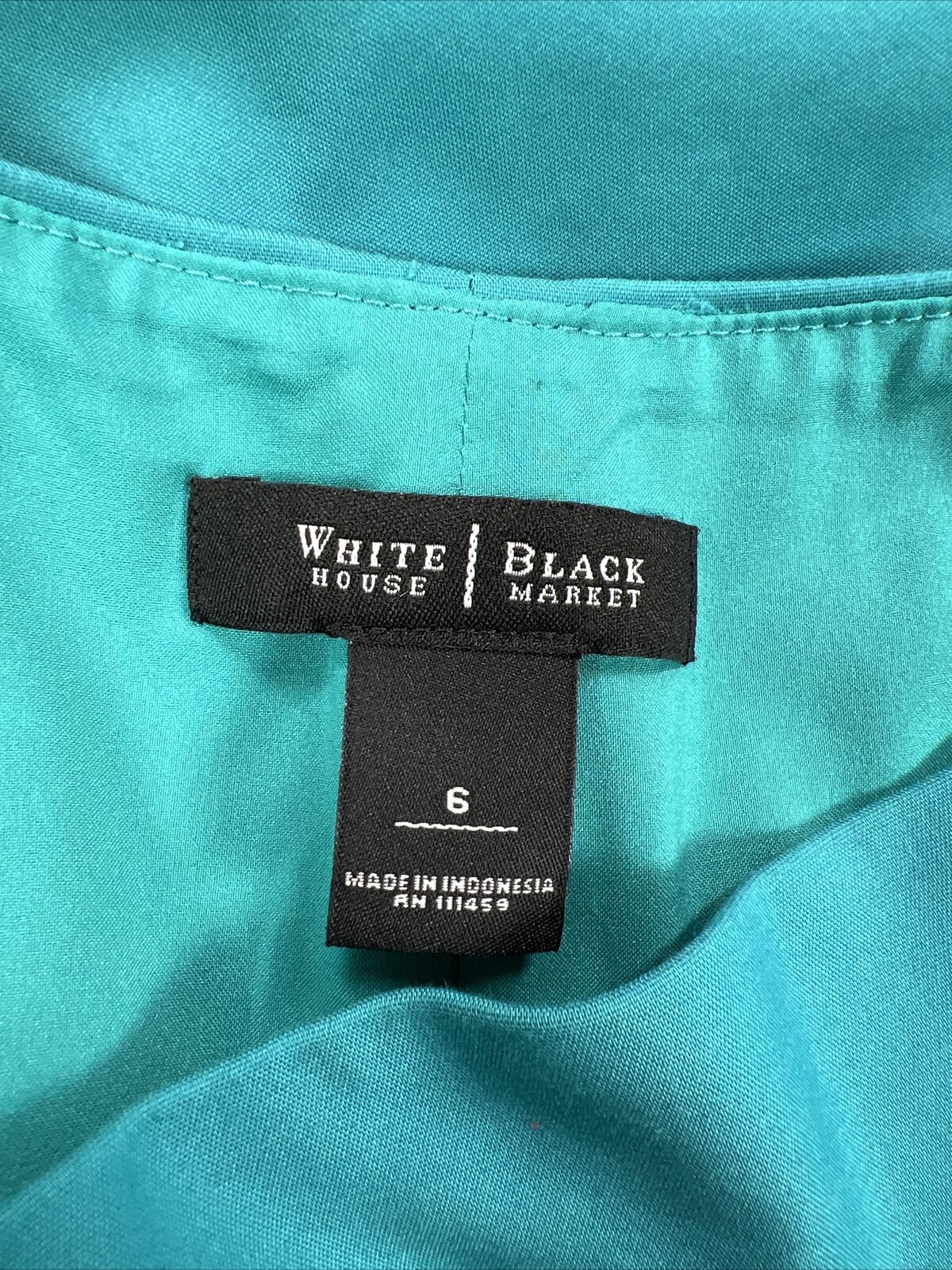 White House Black Market Women's Blue Straight Below Knee Skirt - 6