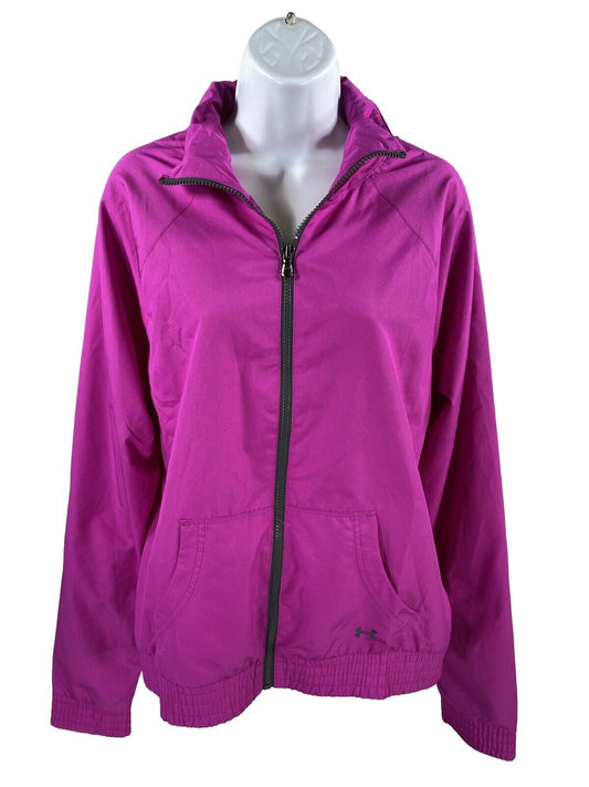 Under Armour Women's Purple Full Zip Spring Lightweight Jacket - XL