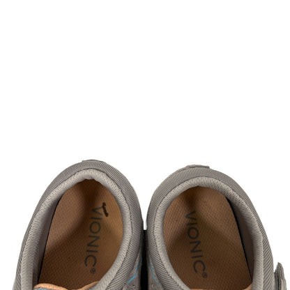 Vionic Women's Blue/Gray Ema Comfort Walking Sneakers - 9