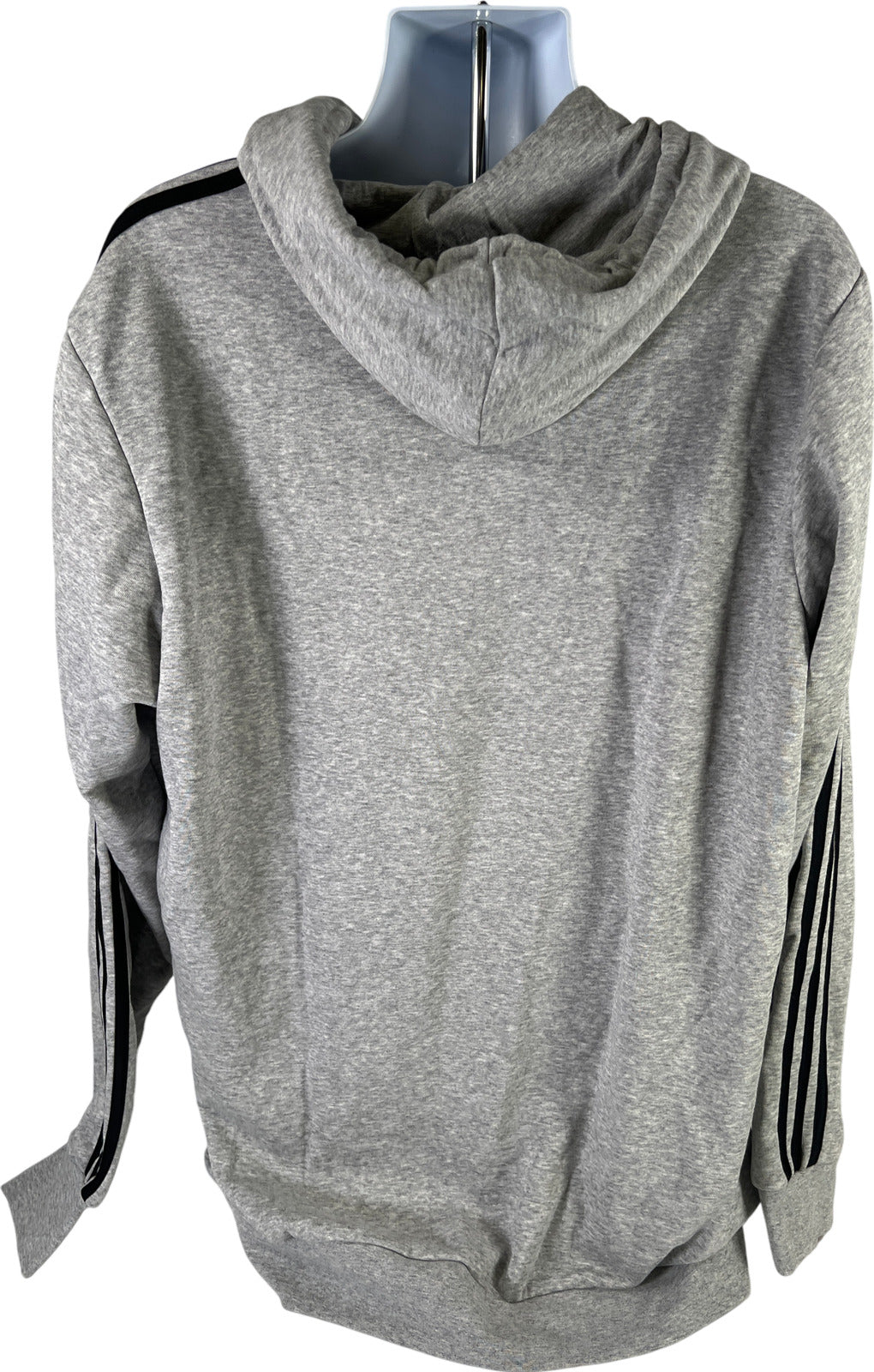 NEW adidas Men’s Gray Cotton Blend Pullover Hoodie Sweatshirt - 2XLT