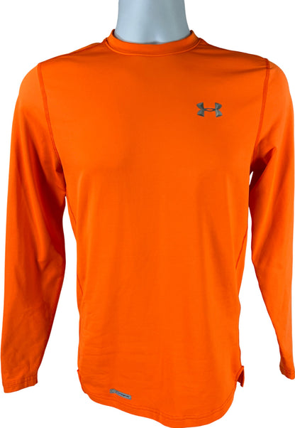 Under Armour Men’s Orange ColdGear Fitted Athletic Shirt - S