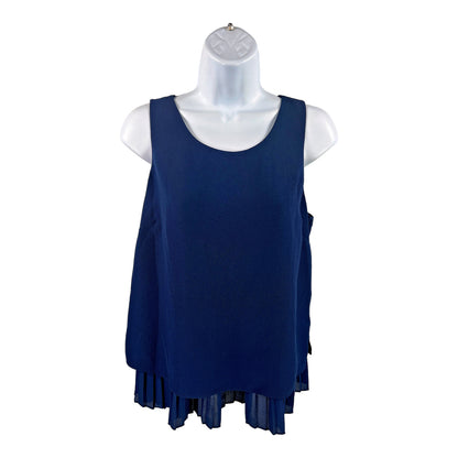 Banana Republic Women’s Blue Pleated Edge Tank Top - S