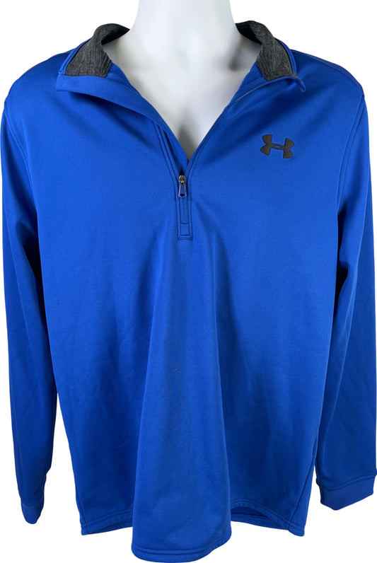 Under Armour Men’s Blue Coldgear 1/4 Zip Pullover Sweatshirt - L