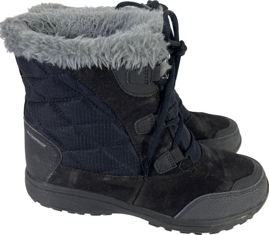 Columbia Women’s Black Waterproof Ice Maiden Shorty Winter Boots - 8