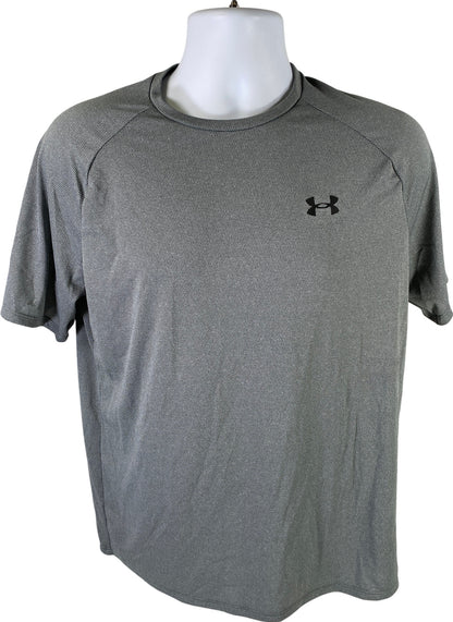 Under Armour Men’s Gray Short Sleeve The Tech Tee Athletic Shirt - M