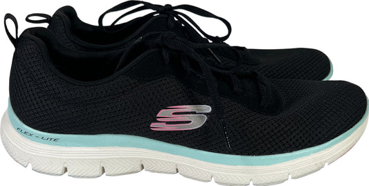 Skechers Women’s Black Flex Appeal 4.0 Lace Up Athletic Shoes - 9