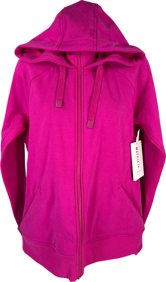 NEW Athleta Women’s Purple/Pink Triumph Full Zip Hoodie Sweatshirt - L