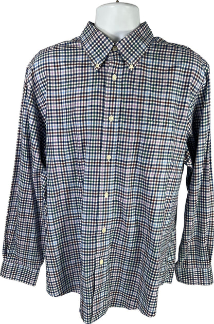 Brooks Brothers Men’s Blue/Purple Plaid Regent Button Down Shirt - XL