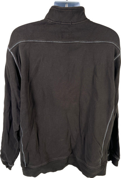 Tommy Bahama Men’s Black Relax 1/4 Zip Pullover Sweater - XL Tall