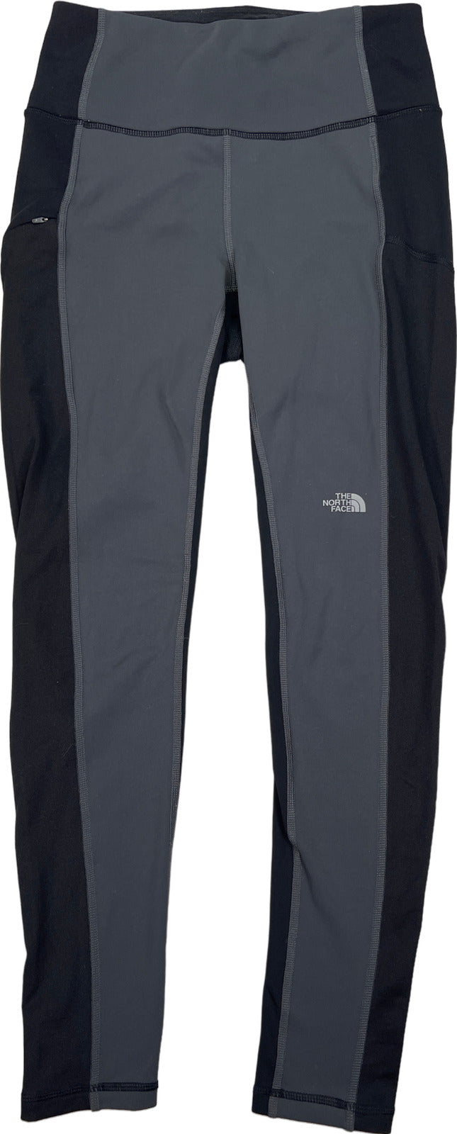 The North Face Women’s Black/Gray Drawstring Waist Fleece Lined Leggings - S