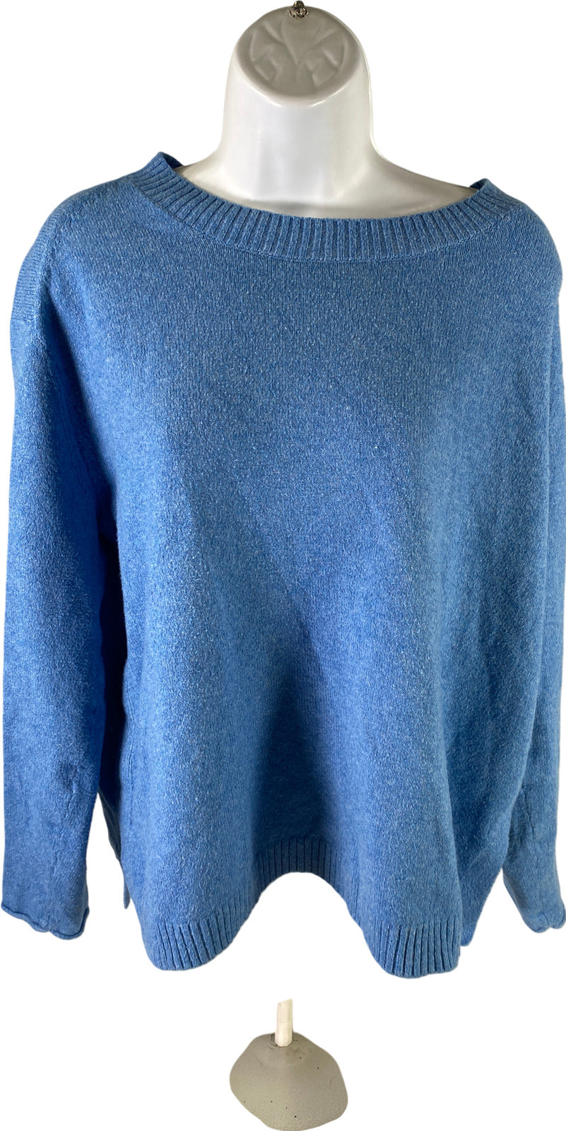 J. Jill Women’s Blue Long Sleeve Knit Sweater - Petite M