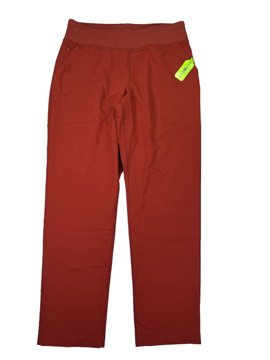 NEW Lands’ End Women’s Brick Red Pull On Polyester Pants - M 10-12