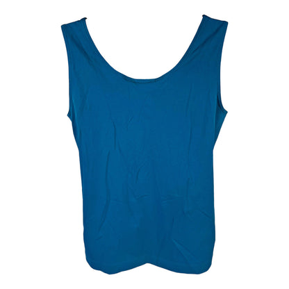 Chico’s Women’s Blue Sleeveless Stretch Nylon Tank Top - 1/US M