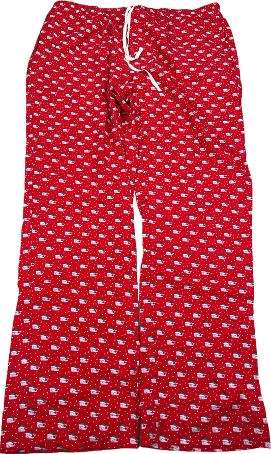 Vineyard Vines Men’s Red Christmas Santa Hat Holiday Pajama Pants - XL