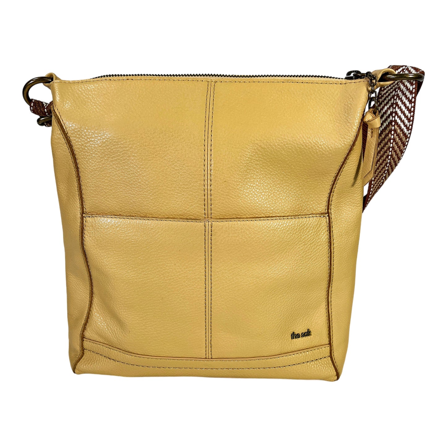 The Sam Women’s Yellow Leather Crossbody Purse