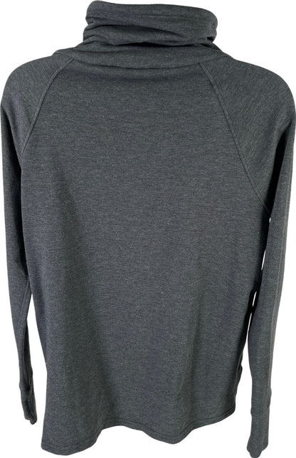 The North Face Women’s Gray Terry Knit Funnel Neck Long Sleeve Sweatshirt - S