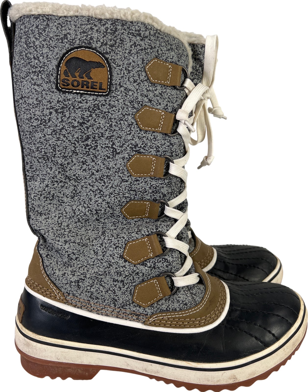 Sorel Women’s Gray Tivoli High Sherpa Lined Waterproof Winter Boots - 7