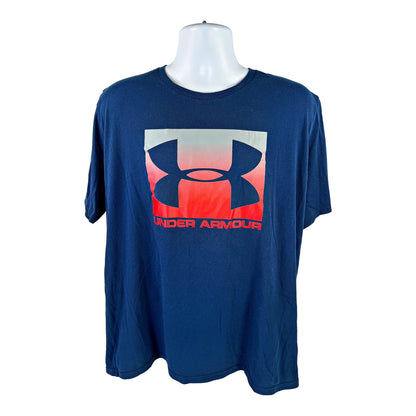 Under Armour Men’s Blue/Red Boxed Sportstyle Short Sleeve T-Shirt - XXL