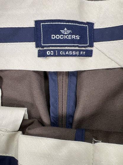 NEW Dockers Men’s Brown D3 Classic Fit Chino Pants - 33x32