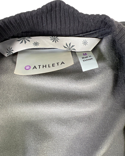 Athleta Women’s Black/Gray Bombtastic Full Zip Athletic Jacket - M