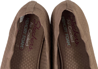 Skechers Cleo Women’s Mocha Brown Love Spell Round Toe Flats - 8