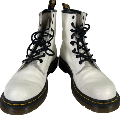 Dr. Martens Women’s White Smooth Leather 1460 Boots - 8