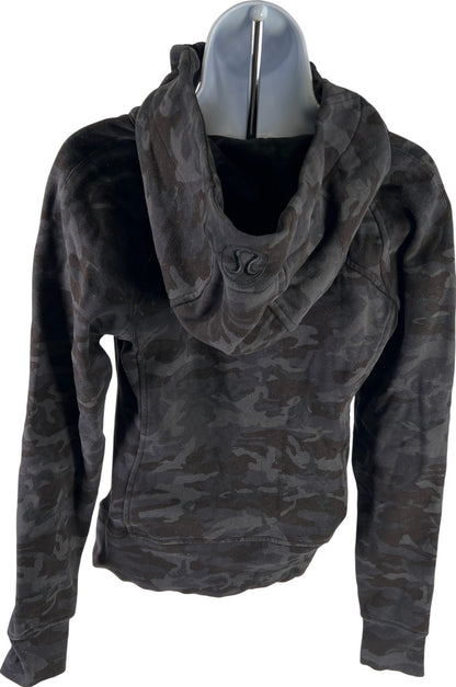 Lululemon Women’s Gray Camouflage Full Zip Scuba Hoodie - 6