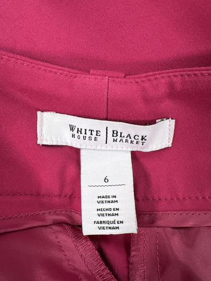 White House Black Market Women’s Pink Ankle Stretch Pants - 6