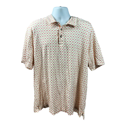 Tommy Bahama Men’s Orange Soft Cotton Polo Shirt - XXXL