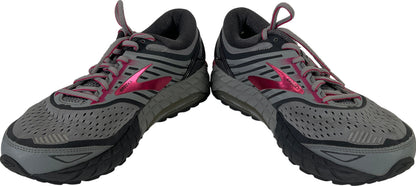 Brooks Women’s Gray/Pink Ariel Lace Up Running Athletic Shoes - 8.5