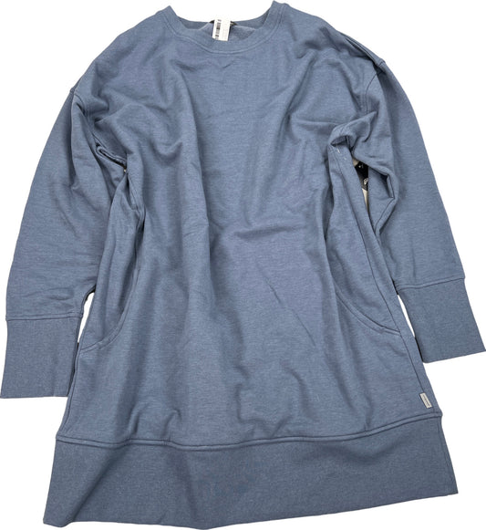 NEW Eddie Bauer Women’s Blue Long Sleeve Cozy Camp Sweatshirt Dress - L