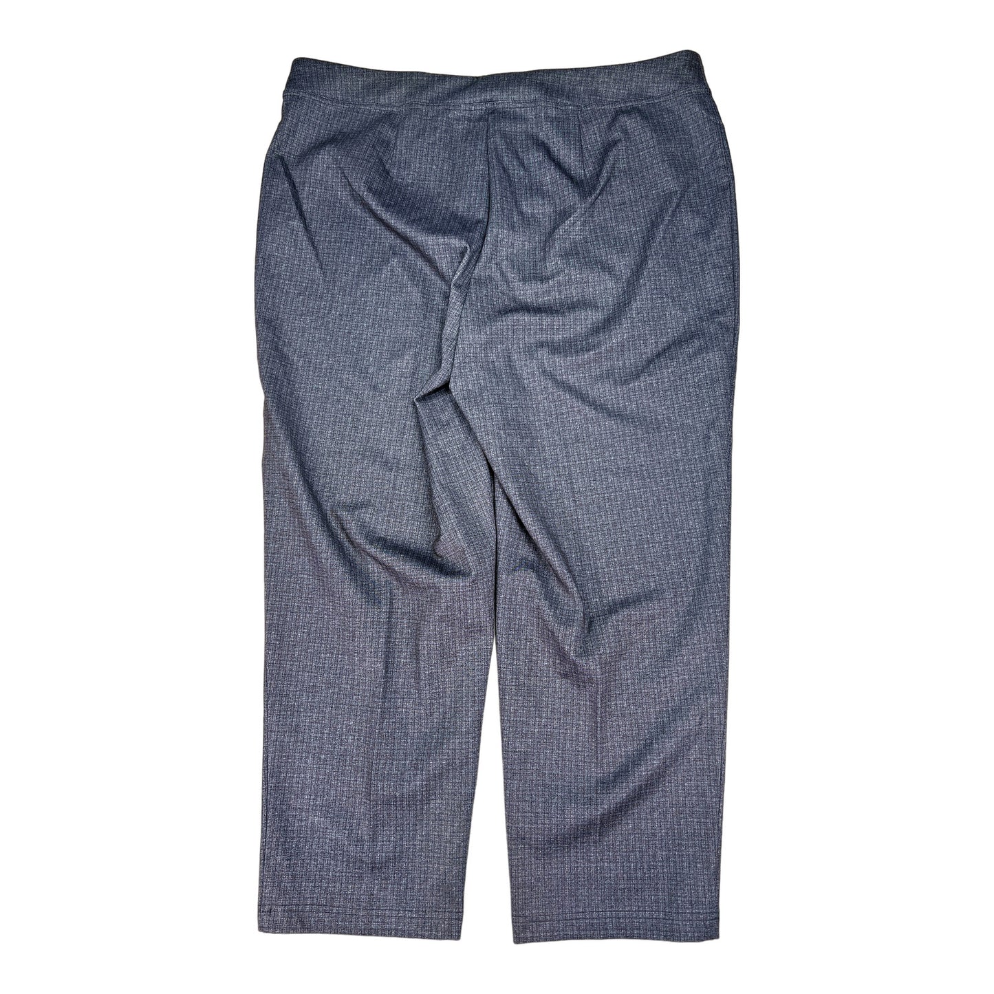 NEW Zac and Rachel Women’s Gray Pull On. Ankle Dress Pants - Plus 2X