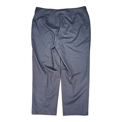 NEW Zac and Rachel Women’s Gray Pull On. Ankle Dress Pants - Plus 2X