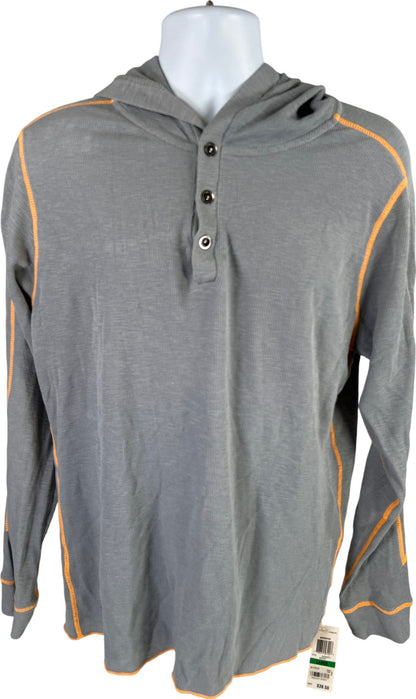 NEW Bar III Men’s Gray Waffle Knit Cotton Hoodie - L