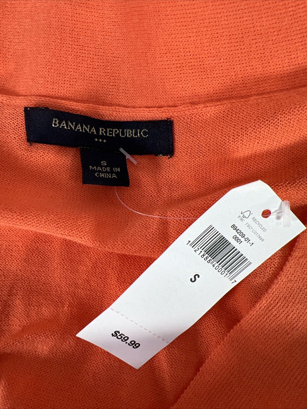 NEW Banana Republic Women's Orange Thin Spring Sweater - S