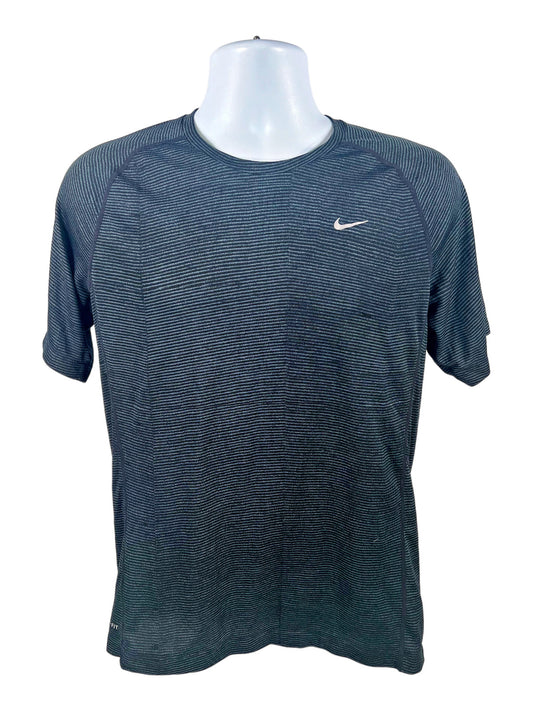 Nike Men’s Blue Dri-Fit Short Sleeve Athletic Running Shirt - M