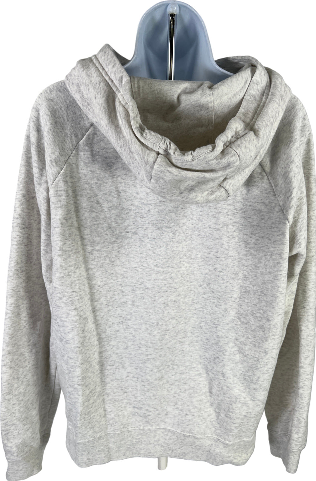 Nike Women’s White/Gray Club Fleece Funnel Neck Pullover Sweatshirt - M