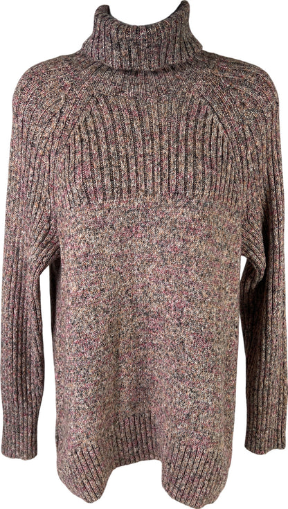 J. Jill Women’s Pink Wearever Knit Turtleneck Sweater - Petite S