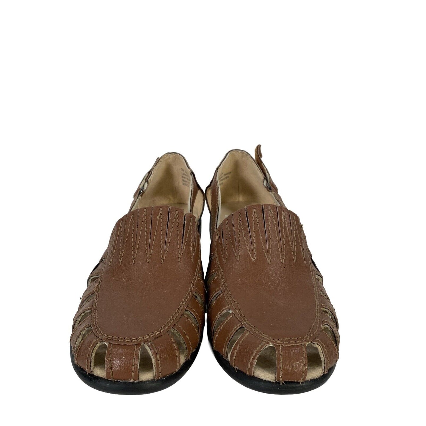 Dr Scholls Womens Brown Leather Breezeway Double Air Pillobrown Loafers-7