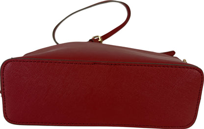 Anne Klein Women’s Red Faux Leather Crossbody Shoulder Bag Purse