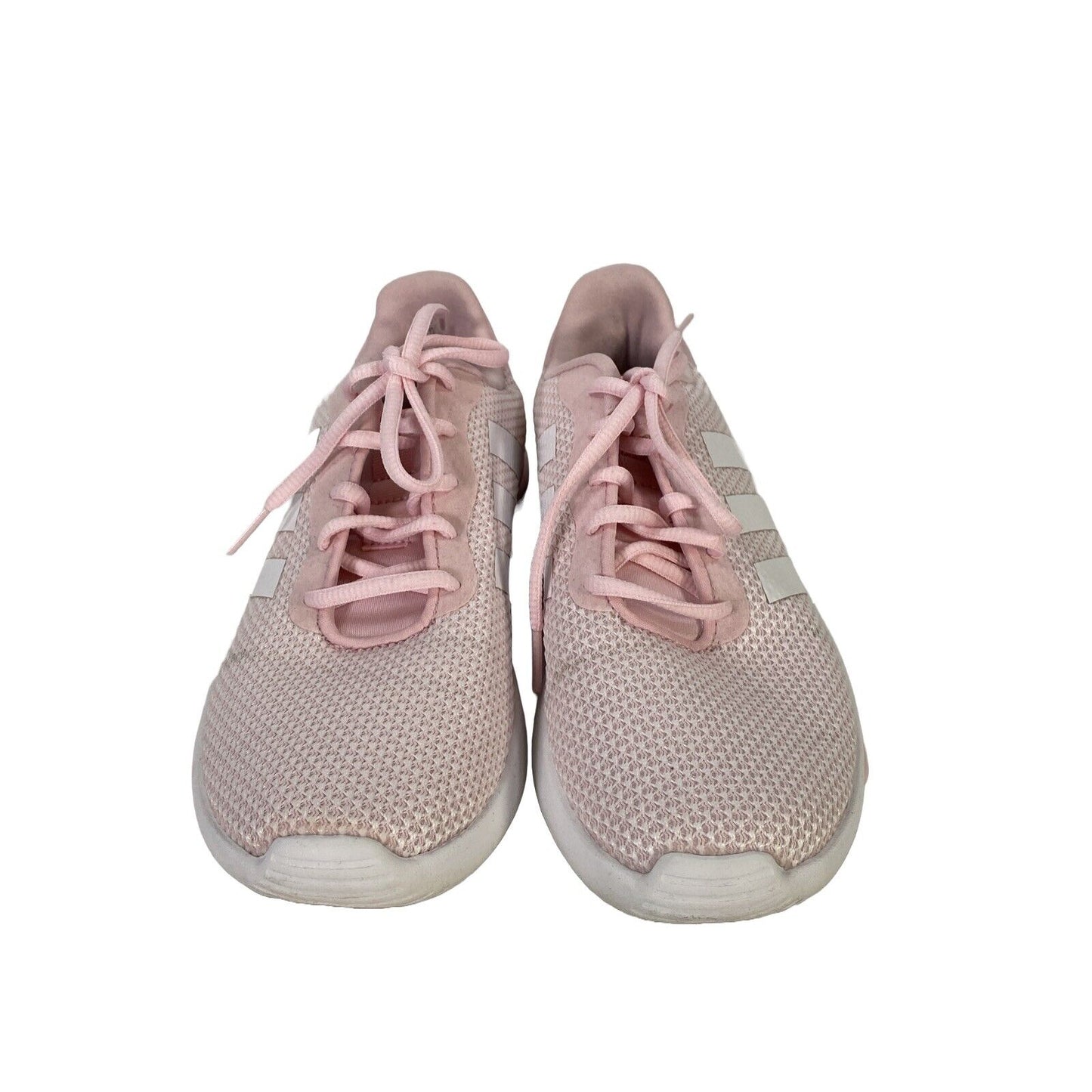 Adidas Women's Pink Racer Lace Up Athletic Running Shoes - 5