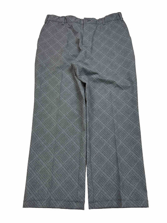 Adidas Men's Gray Stretch Flat Front Golf Pants - 36x30